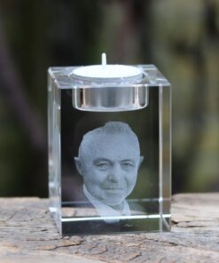 Foto in glas - Lasergravure Kristal Waxine 60x60x80 3D